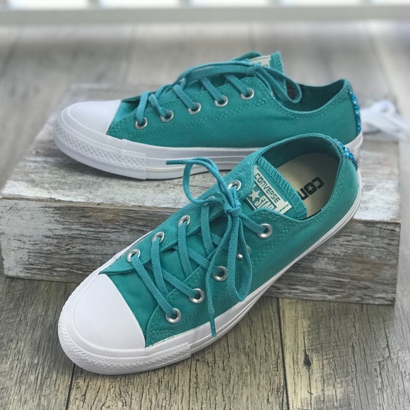 Converse&Crystal Shield Canvas OX Aegean Aqua W - Picture 3 of 8